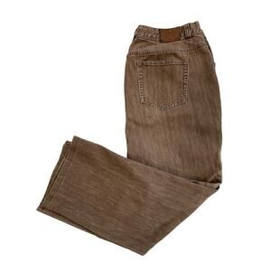 16W Brown Lauren Jeans Co. Straight Leg Jeans Ralph Lauren